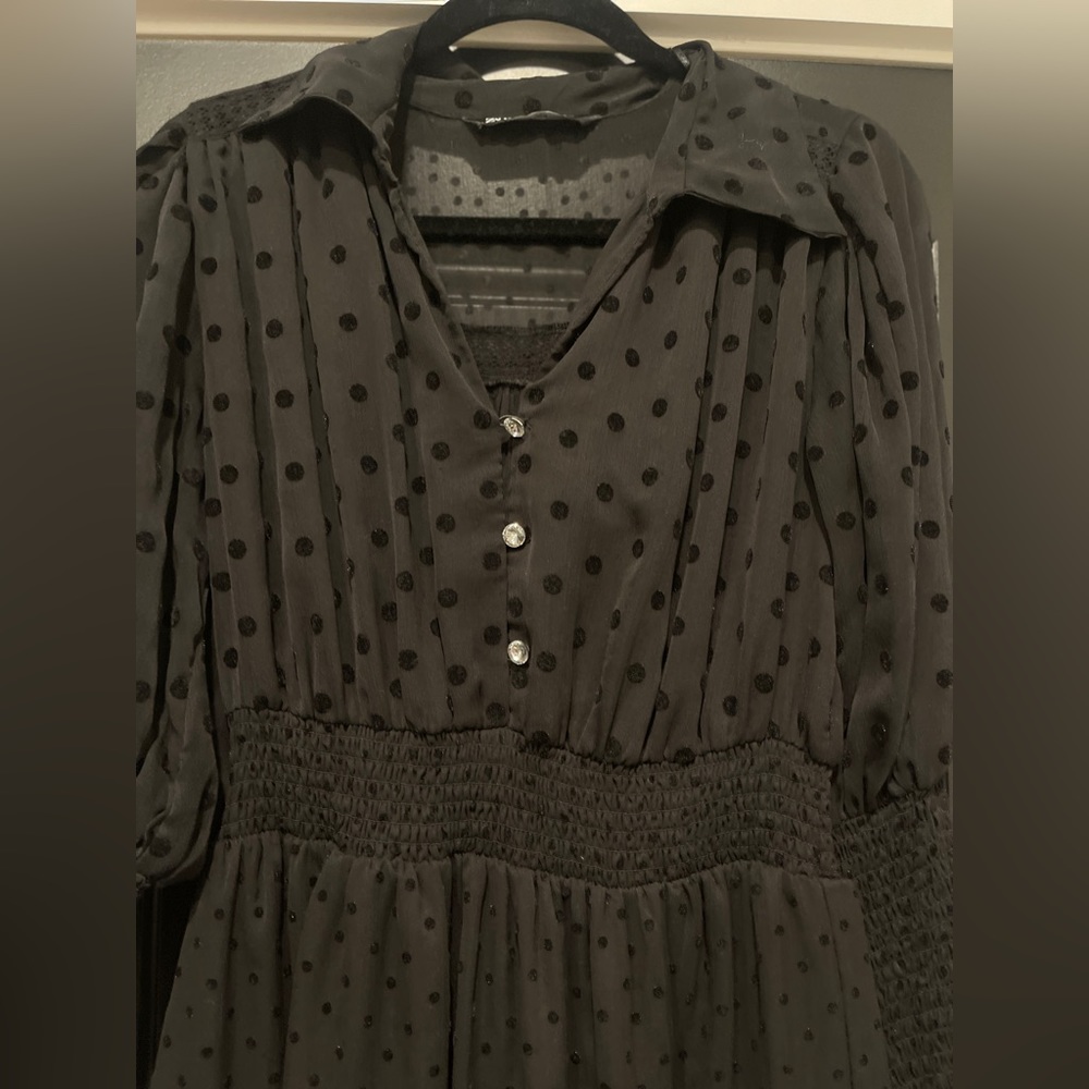 Black sheer Zara dress